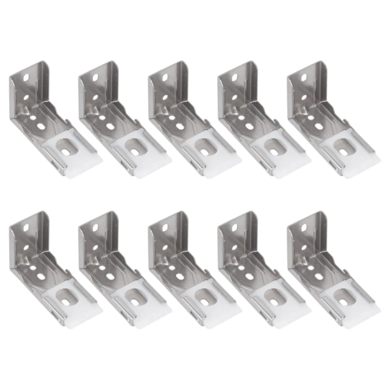A2BB 10Pcs Metal Blind Mounting Bracket Replacement Mounting Hardware for Interior Exterior Zebras Shade and Roller Blinds