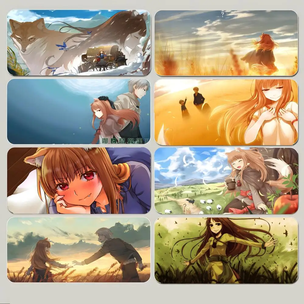 Warm Spice and Wolf-s Mousepad, großes Gaming-Mauspad mit dickem, genähtem Rand, rutschfeste Schreibtischunterlage
