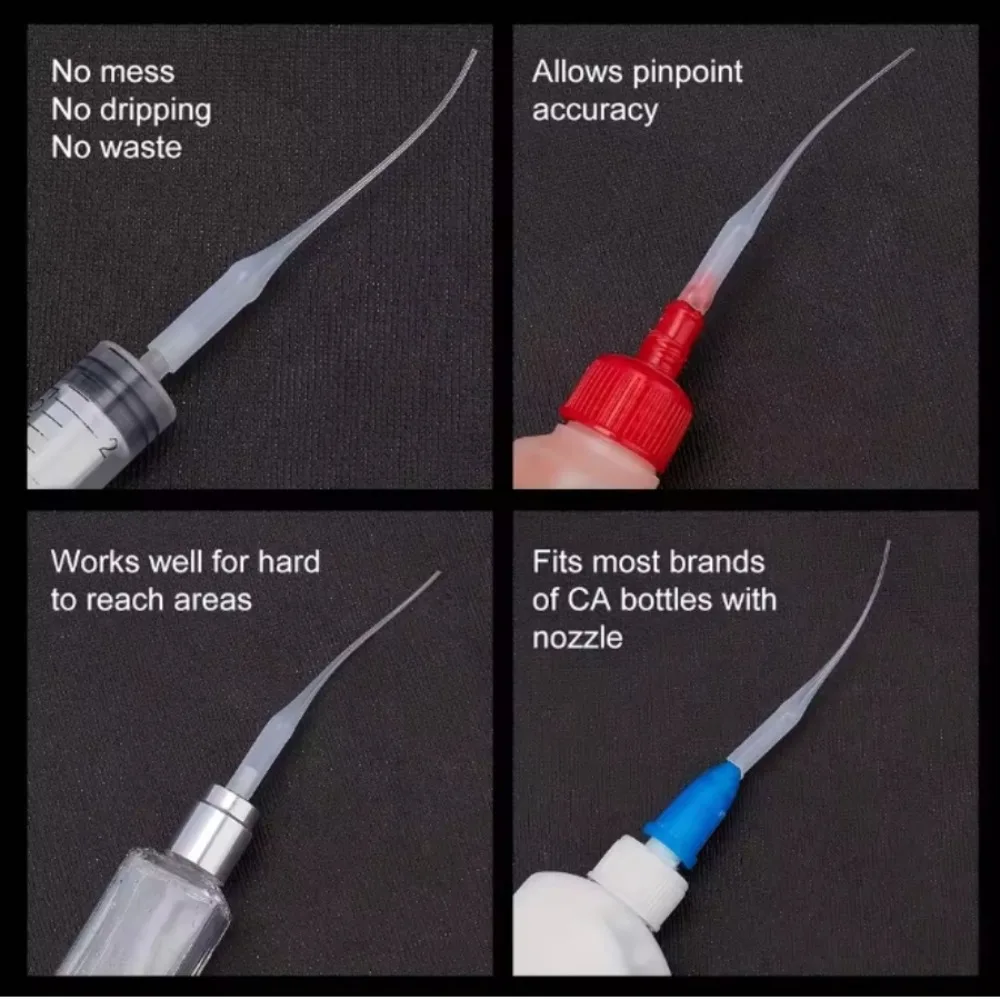 High Precision Glue Applicator | Micro Tips and Extenders, Micro Dispensing Nozzle, Anti-Side Leakage, For Crafts, Laboratory