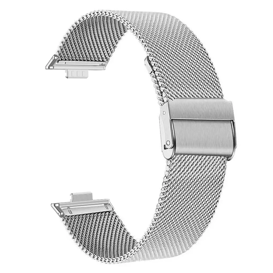 สายสแตนเลสโลหะสำหรับนาฬิกา Huawei ขนาดพอดีกับ3สายรัดข้อมือนาฬิกาอัจฉริยะสำหรับ Huawei Watch Fit 3สายรัดข้อมืออุปกรณ์เสริม Correa