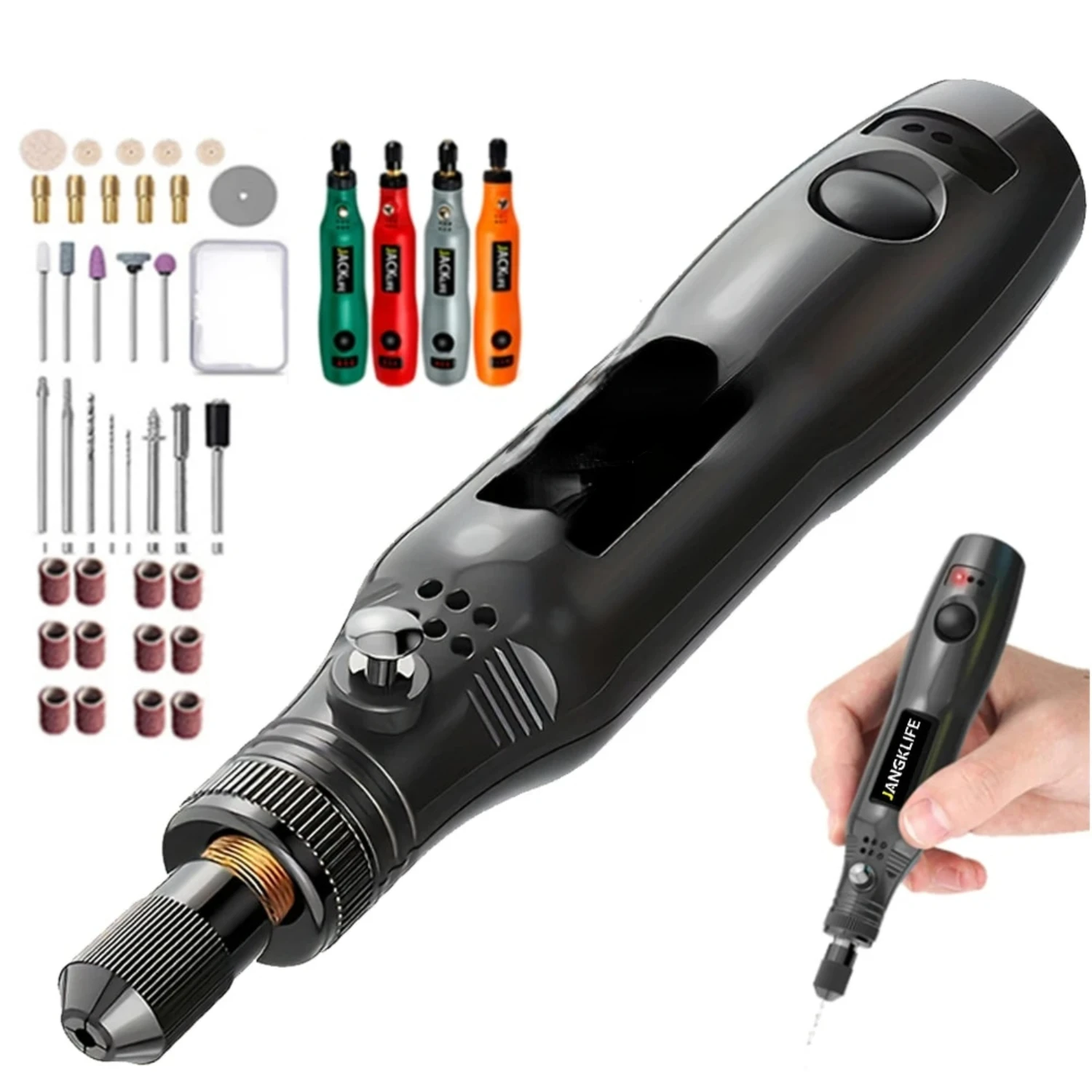 USB Cordless Rotary Tool Kit Woodworking Engraving Pen DIY  Jewelry Metal Glass Mini Wireless Drill