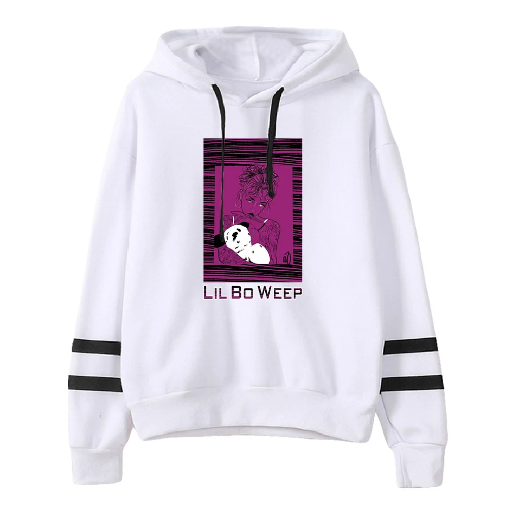 Rip Lil Bo Weep Hoodie Unisex Pocketless Parallel Bars Mouw Sweatshirt Heren Dames Hoodies Pop Zangeres Rust In Vrede Kleding