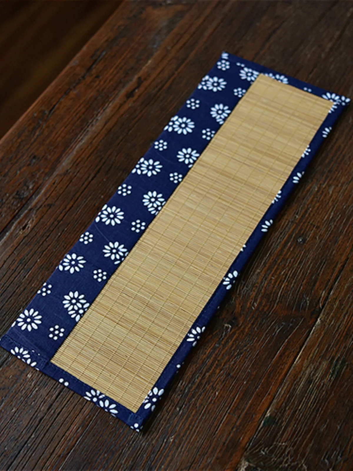 

Portable Simple Bamboo Cloth Tea Mat Tea Table Cloth Art Tea Tray Heat Resistant Bamboo Table Flag Bag Bamboo Pad Tea Curtain
