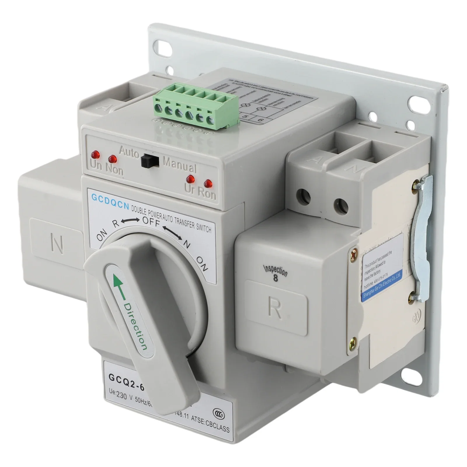 

Switches Transfer Switch Automatic Dual Power GCQ2-63/2P 63A Single Phase Switch Transfer Switch 150 X 138 X 115mm