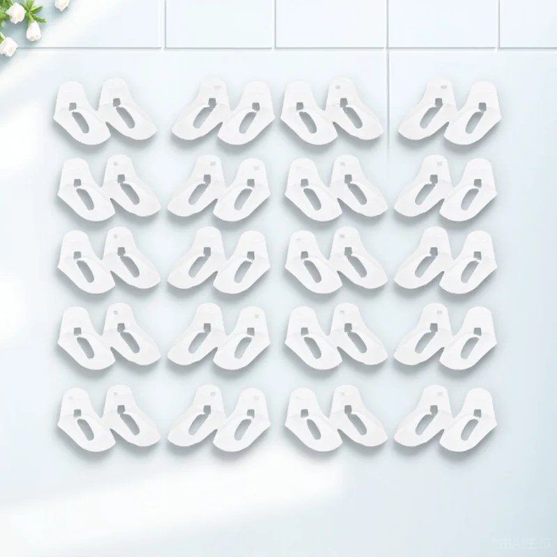 100pcs Transparent Baby Feet Booties Socks Filler Display Shoe Trees For Toddler Shoes Supports Storage Holder Kids Shoe Shape
