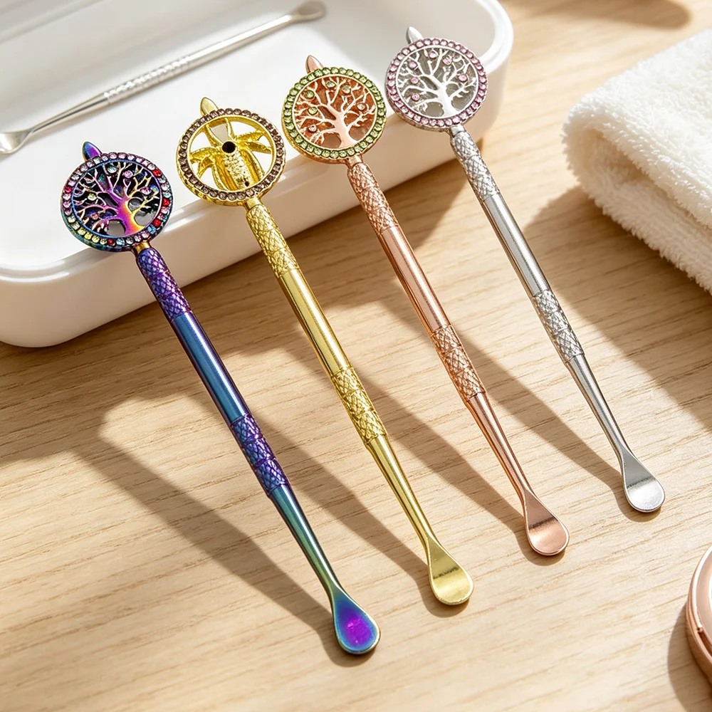 Metal Mini Shovel Scoop Life Tree 11.8cm Portable Spoon Kitchen Baking Smoking Tool view 5