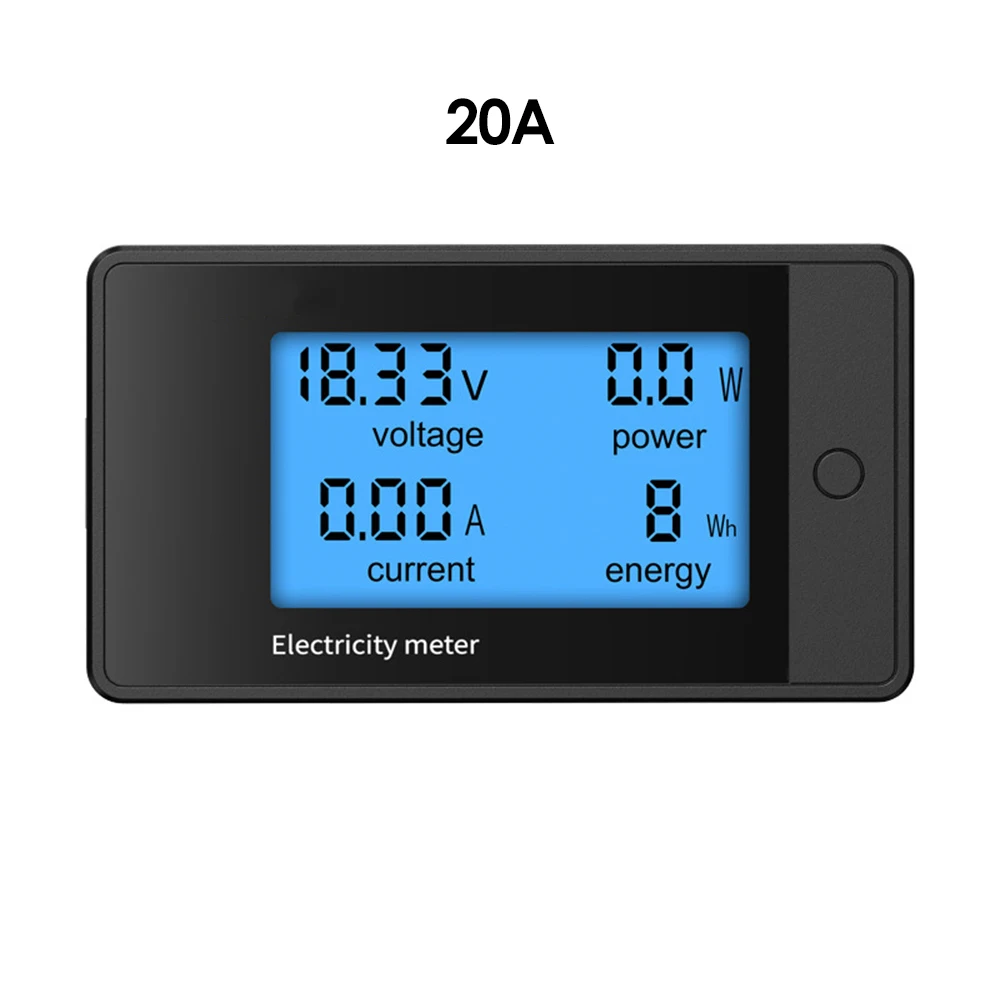 DC8-100V 20A 100A LCD Digital Volt Watt Power Meter Ammeter Voltmeter voltage meter Energy Voltmeter Ammeter Watt Kwh Meter