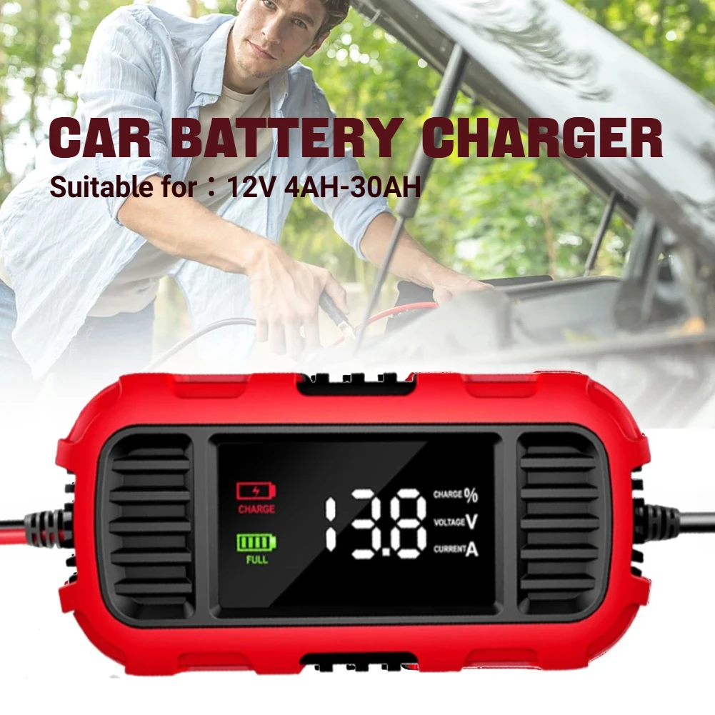 

Цифровое зарядное устройство 12 В 2 А AGM-GEL-Ca-VRLA, совместимое с автоматическим обнаружением автомобилей/грузовиков/мотоциклов и сезонного сохранения аккумуляторов