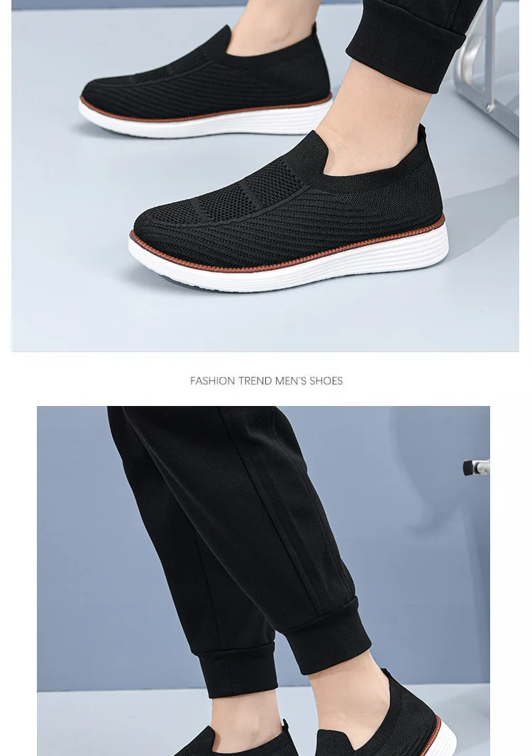 Frühling und Herbst Neue Atmungsaktive Freizeitschuhe Herrenschuhe Weiche Sohle Leichte und Bequeme Mesh-Schuhe – Detail 14