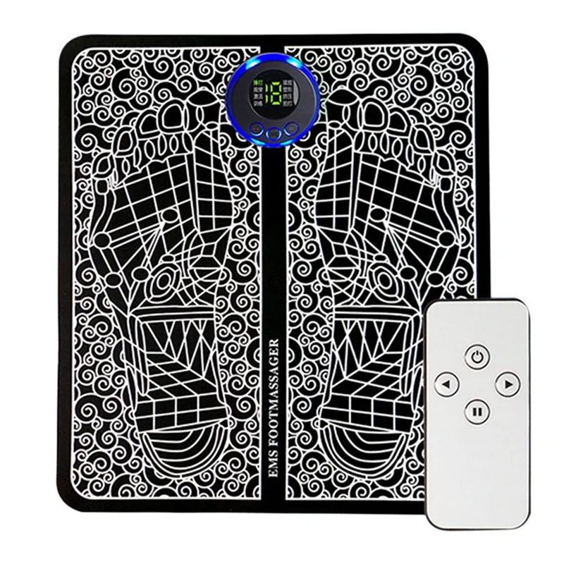 AA20-Massage Pad 8 Modes Rechargeable Leg Muscle Stimulator Foot Circulation Massager Remote Control For Relaxing Feet And Legs - Image 6