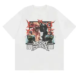 New Men KEN CARSON A GREAT CHAOS MERCH Tour T Shirts T-Shirt Hip Hop Skateboard Street Cotton T-Shirts Tee Top US size N186