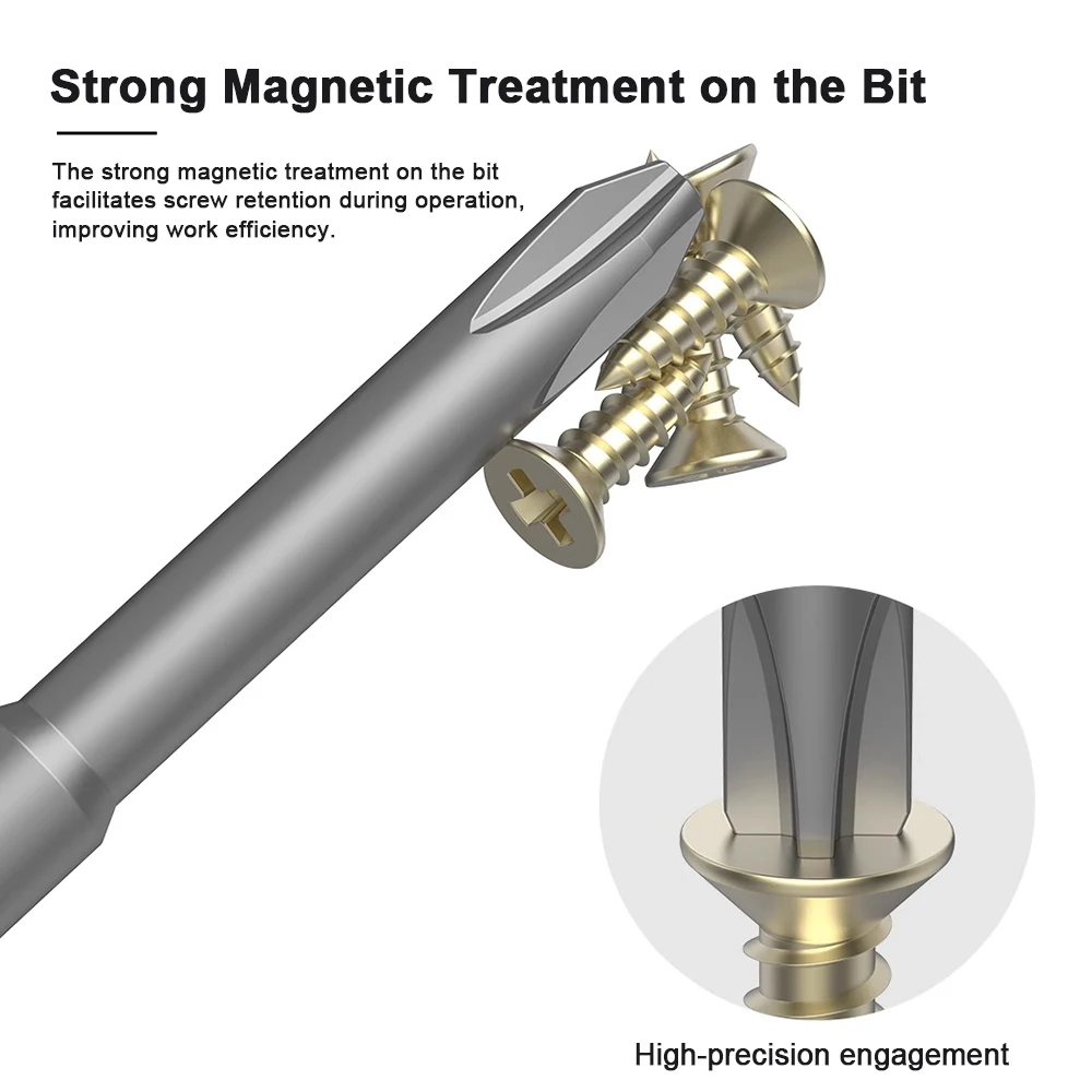 10PCS Multiple Sizes Screwdriver  Bit PH Phillips Electric Screwdriver Bit Power Tool Accessories for 801 Electric Drill