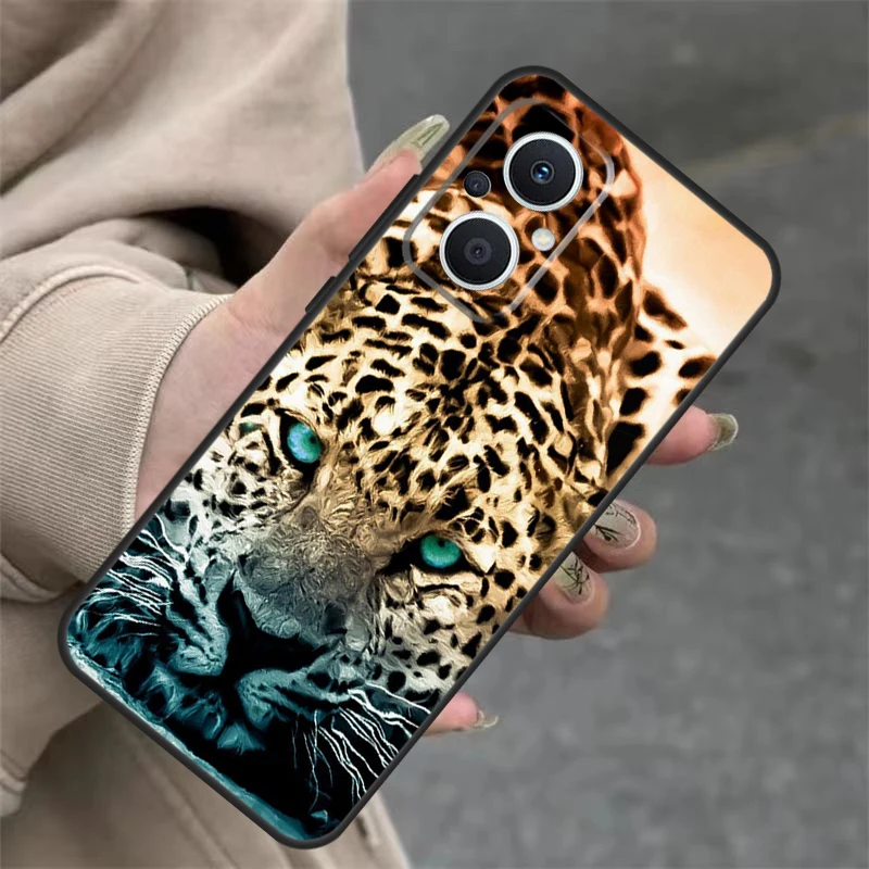 Cheetah Panther Snow Cheetah Case For OPPO Reno 11 F 10 Pro 4 5 6 7 8 Lite 4Z 5Z 8T OPPO Find X3 X2 Lite X6 X5 Pro Cover