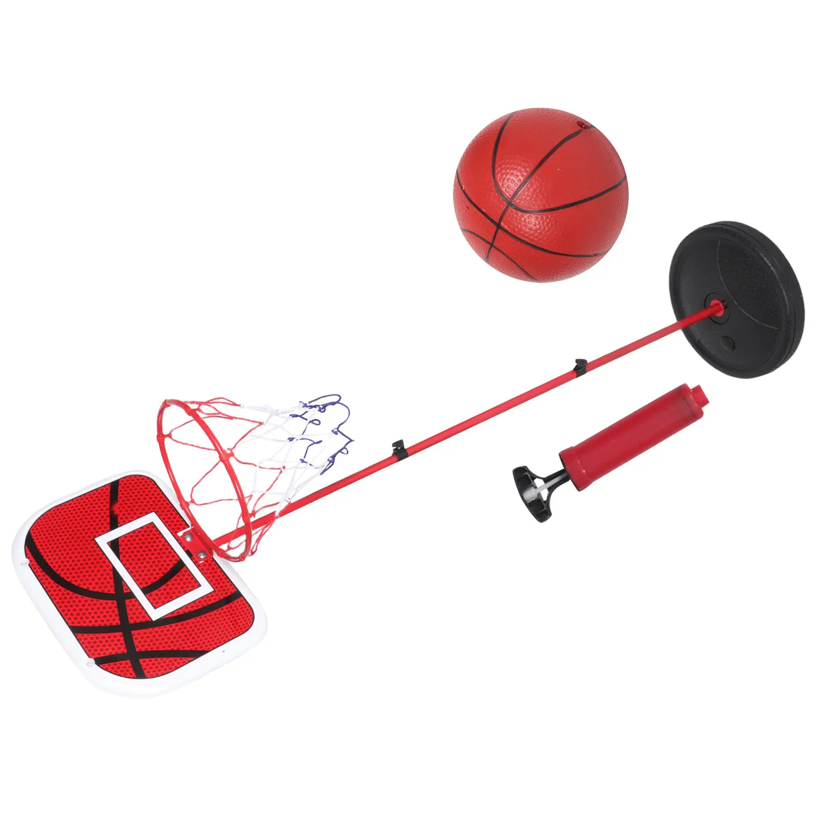 1Set Basketball Hoop Adjustable Height Indoor Outdoor Portable Stand Mini Basketball Goal for - view 4