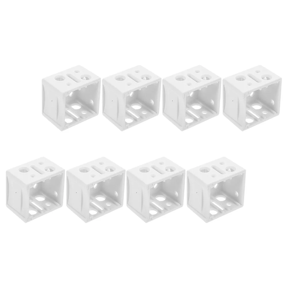 8 Pcs Window Blind Shutter Bracket Hold down Brackets for Blinds Holder Indoor Fixing White