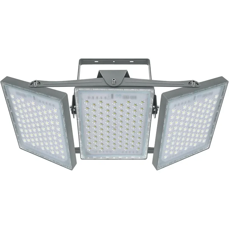 

LED Flood Light Outdoor, 450W 40500lm Outdoor Lighting with 330° Wider Lighting Angle, 5000K, 3 Adjustable Heads