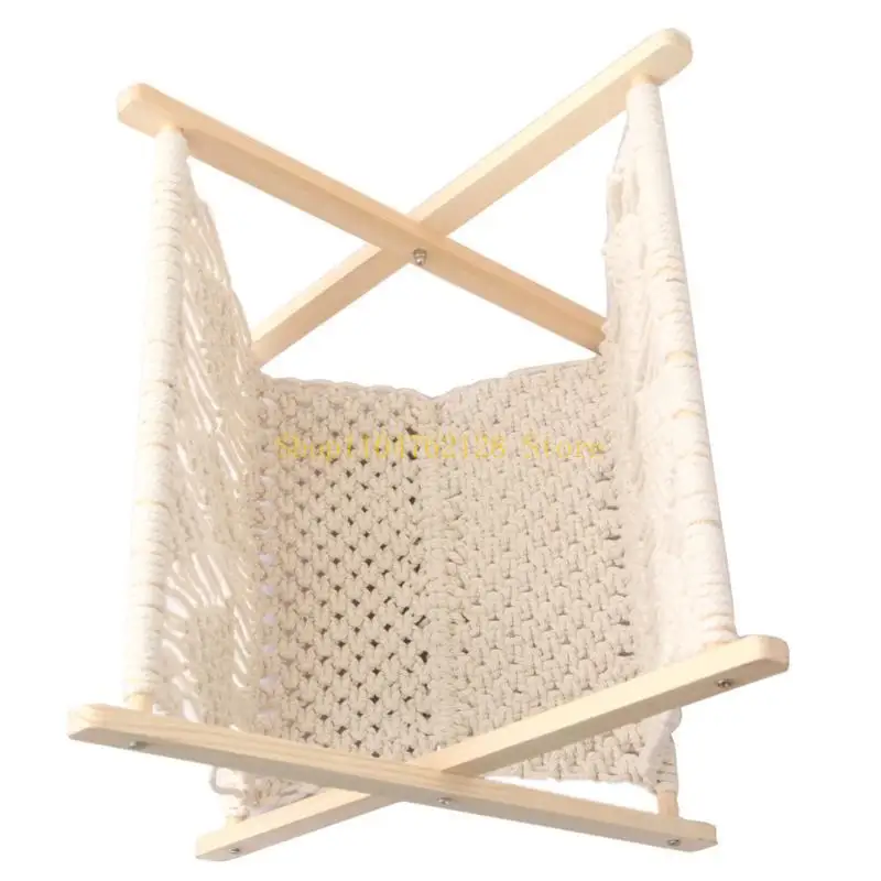 Macrame Magazine Rack Boho Magazine Holder Cesta armazenamento para jornal melhor venda