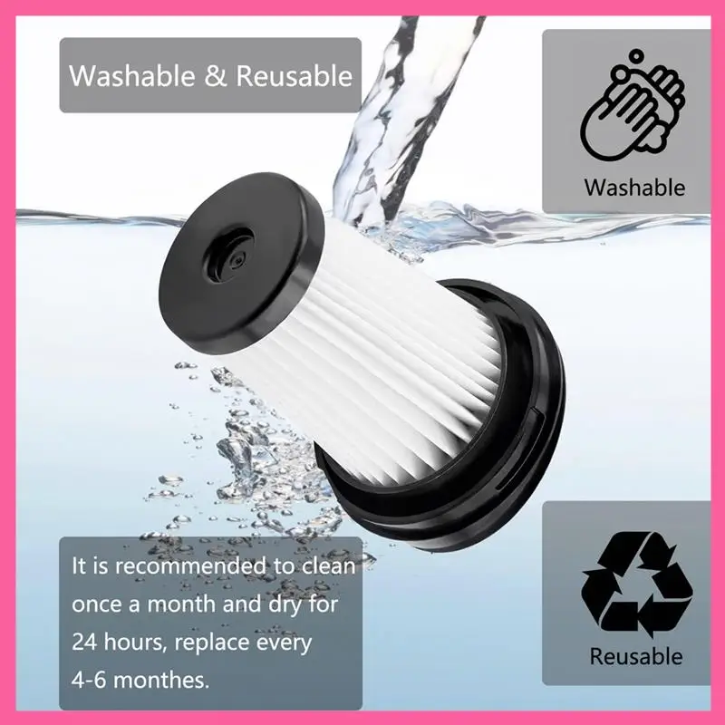 Zubehör-Set Filter für Eureka Staubsaugerfilter, für Grundig VCH9629 VCH9630 VCH9631 VCH9632 VCH9829 VCH9832