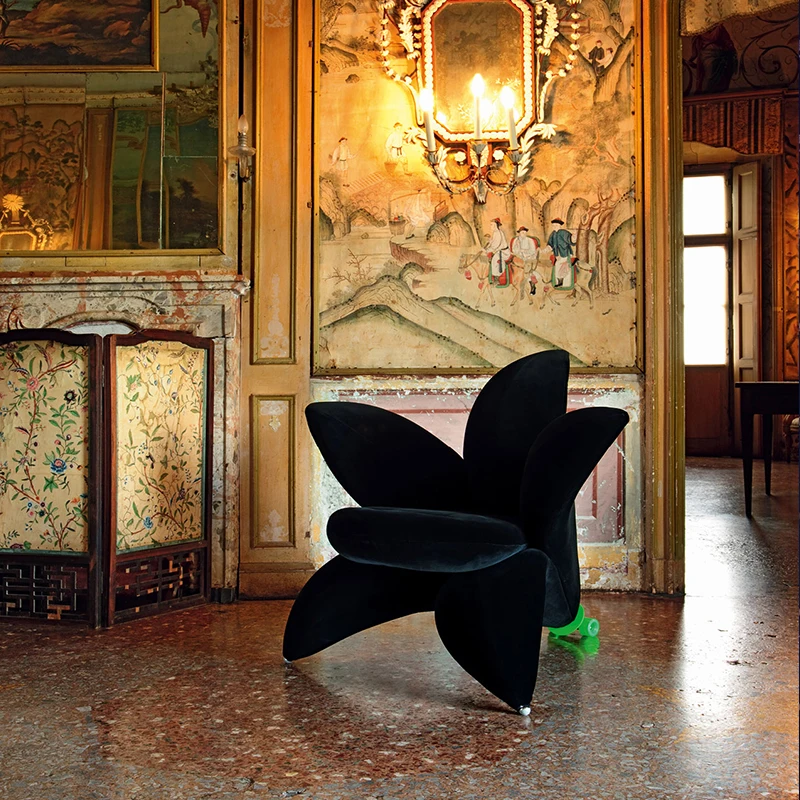 Modedesigner-Sofa mit Lilienblüten aus Fiberglas