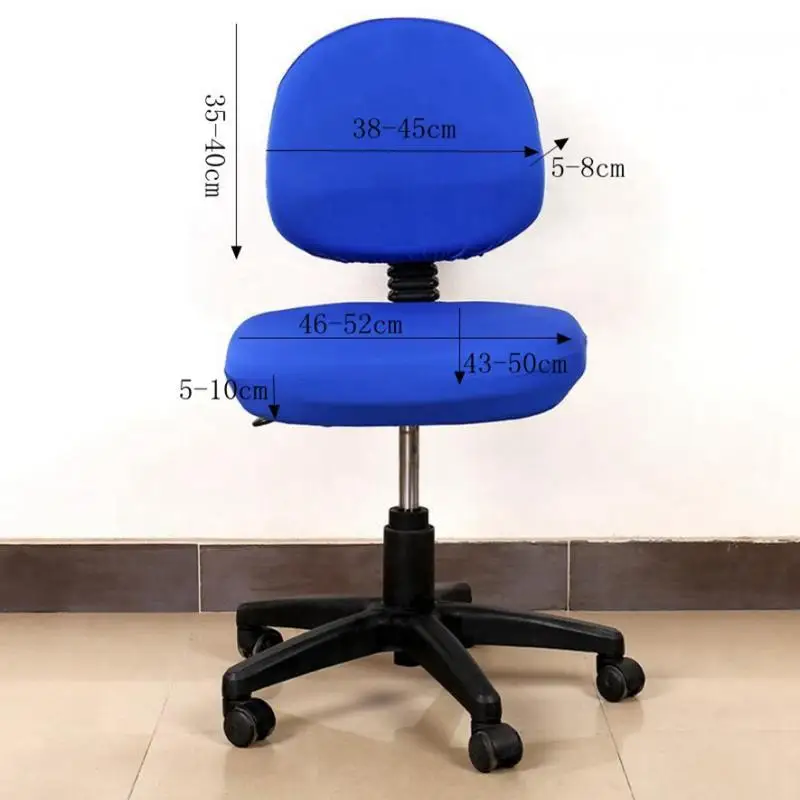 Universal Rotating Chair Cover Elastic Decorative Seat Back Slipcover for Office Armchair