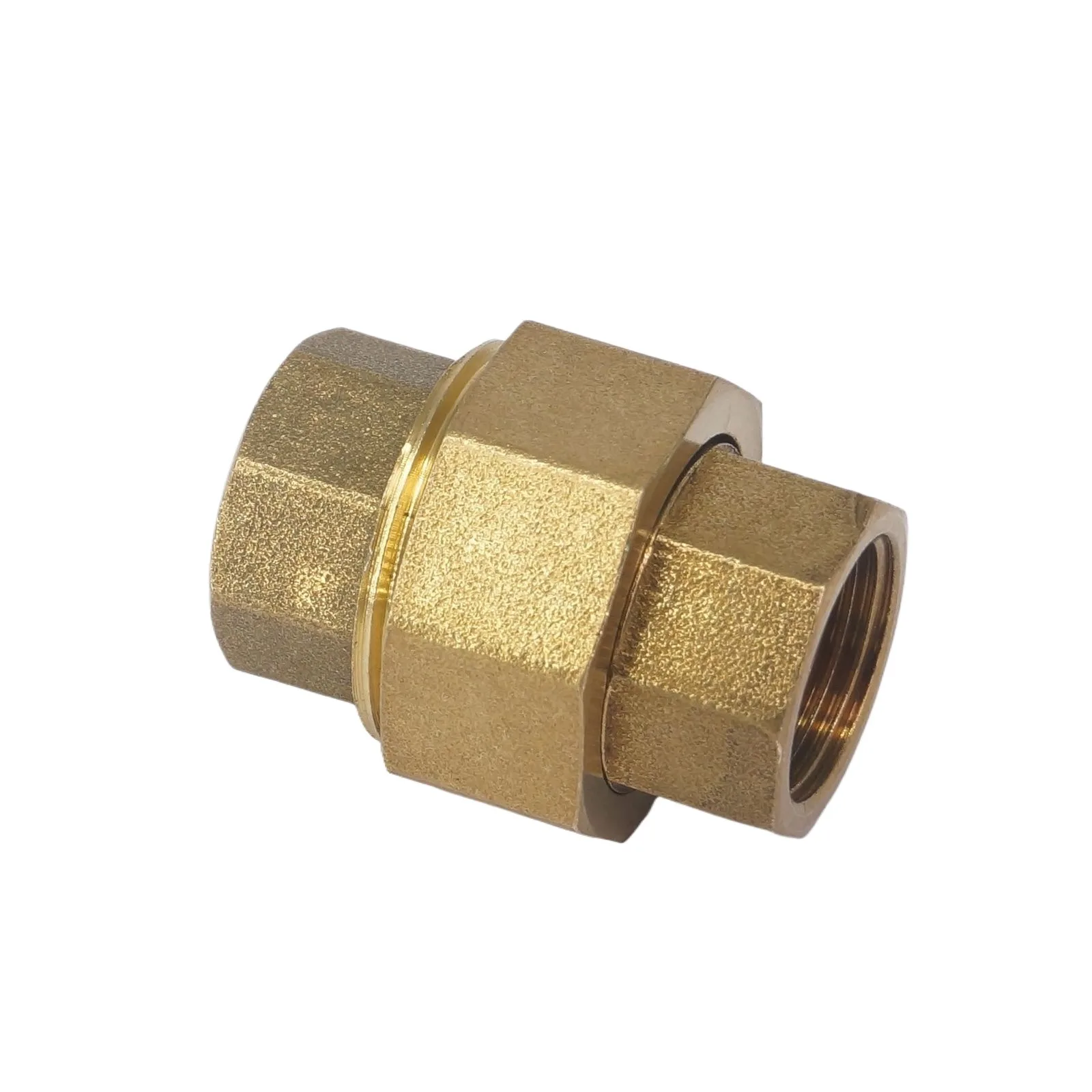 Rosca hembra BSP de 3/8 ", Conector de unión de tubería de latón, accesorios de fontanería, agua, aire, combustible y aceite, 15 Bar