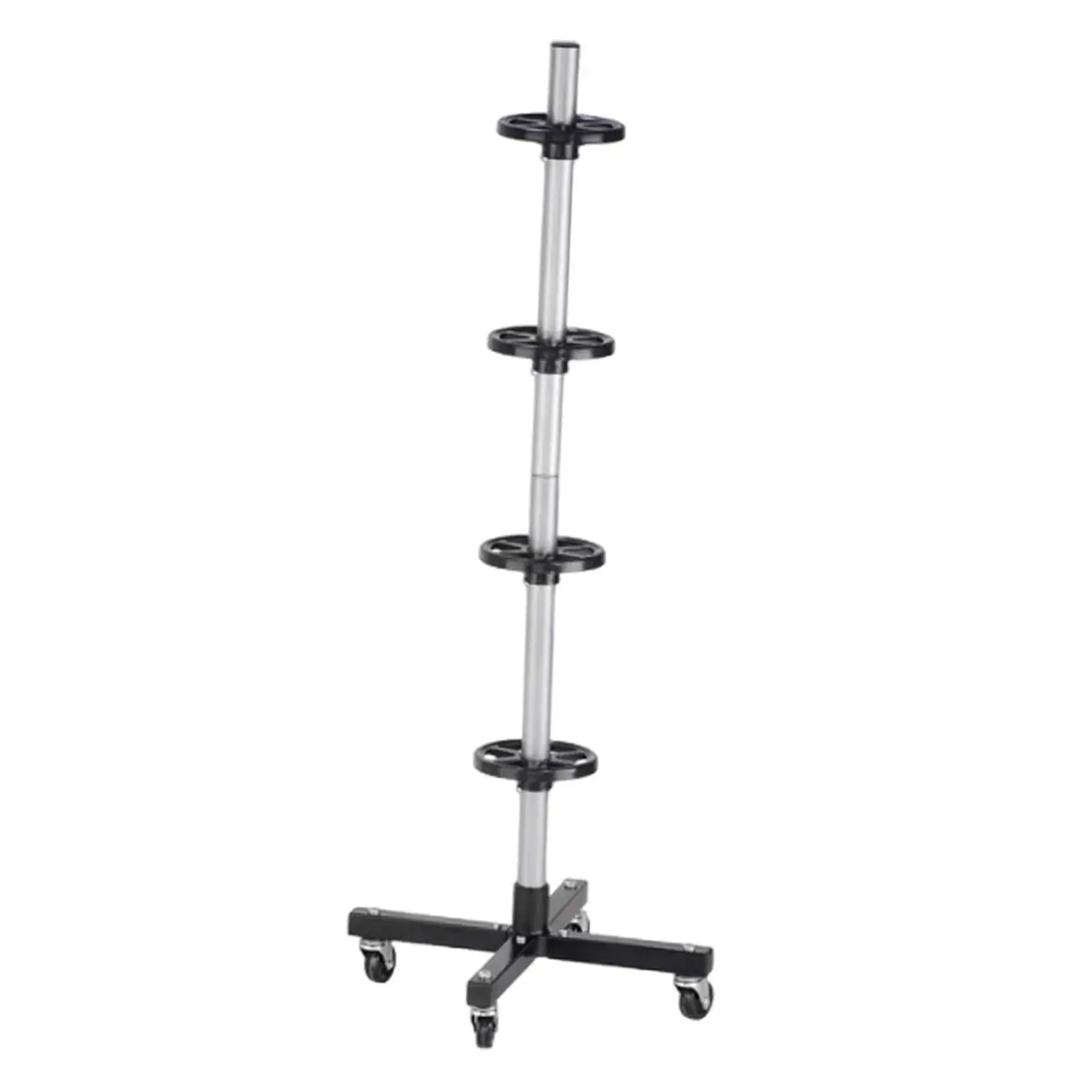 

4-х ярусная подставка для хранения автомобильных шин, высота 45,7 дюйма, подходит для ободов макс. 225 мм, автомобильные аксессуары для внедорожников, прочная экономия места