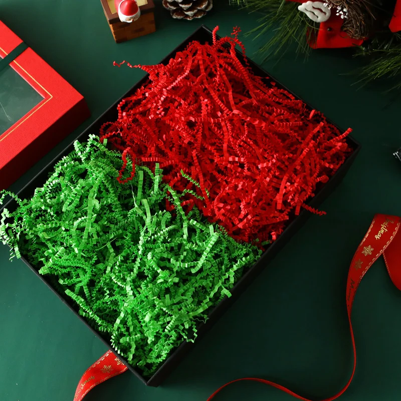 100g colored crinkled raffia colored shredded paper pieces gift box raffia paper filler wedding birthday party holiday shredded
