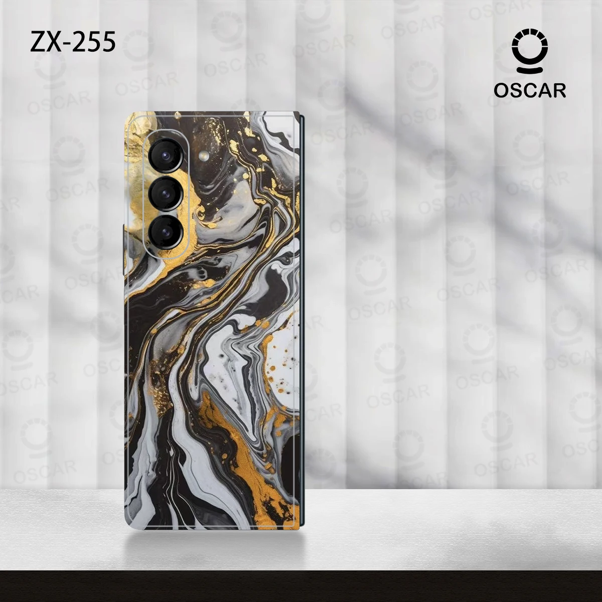 Adesivi antigraffio colorati 3M per Samsung Galaxy Z Fold6 5 4 3 2 pellicola protettiva per la copertura della pelle della decalcomania posteriore