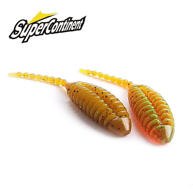 Supercontinent CHORO Small soft bait tail 50mm Artificial Pesca Leurre Souple Fishing Lures