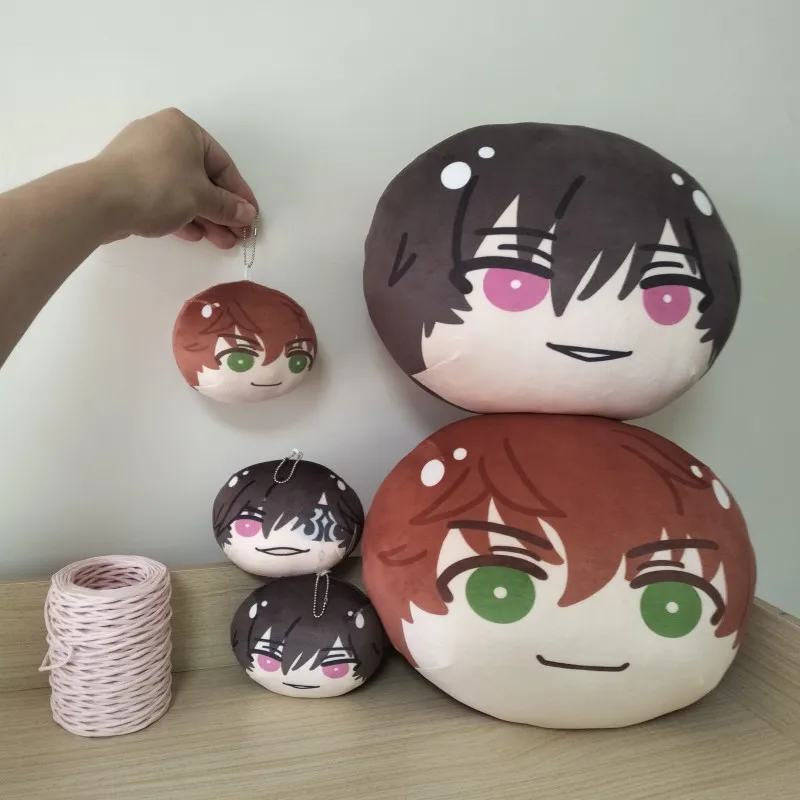 Anime Code Geass Round Soft Plush Keychain Lelouch Cute Stuffed Bag Pendant Suzaku Omanju Niginigi Mascot Cartoon Pillow Doll