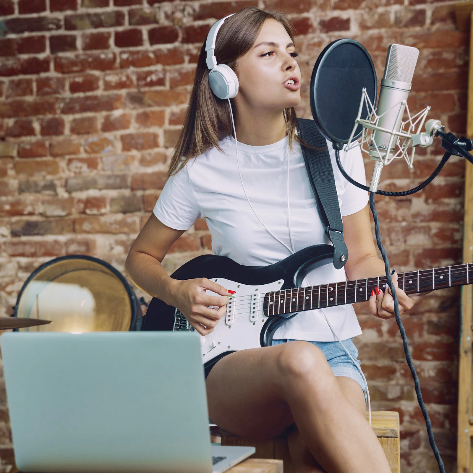 

4 PCS Audio Plug Female Mono Guitar Connection Speaker and Headphone Adapter Wire Connectors Car Jack USB