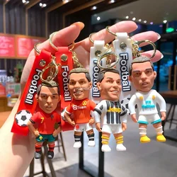 New Fashion Football Star Doll Keychain Jewelry Bag Pendant Keyring Collection Car Pendant Key Accessories Souvenir Gifts 키링