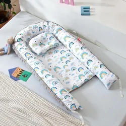 Baby Sleeping Nest Portable Removable and Washable Portable Pressure Proof Crib Middle Bed Baby Furniture Baby Pillow Travel