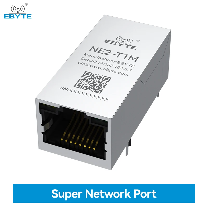 TTL Serial to Ethernet Network Port Module Serial to RJ45 EBYTE NE2-T1M NT1-M Modbus Gateway TCP to RTU IoT MQTT Communication