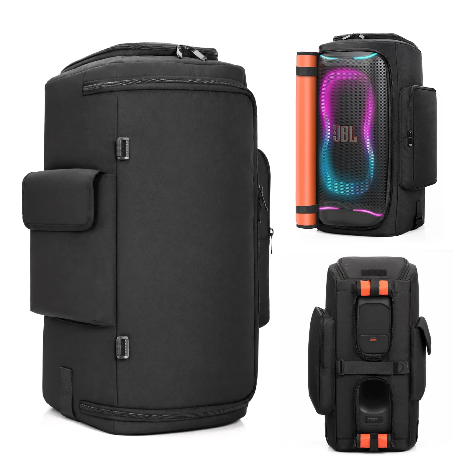 Draagbare opbergtas voor de JBL PartyBox 120 en 130 luidspreker, geluid doorlatende tas, PARTYBOX 120 en 130, beschermhoes voor buitengebruik en reizen.