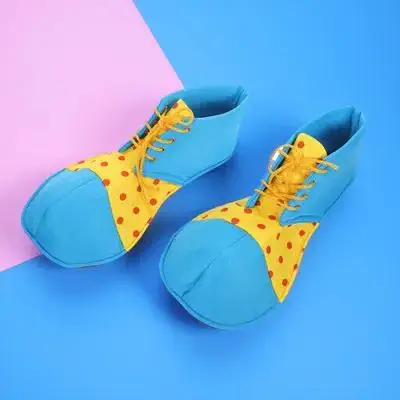 1 paio di scarpe da clown di grandi dimensioni, materiale premium, durevoli e confortevoli, scarpe cosplay da clown di Halloween per spettacoli di feste