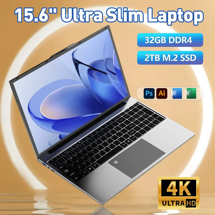 Ordinateur portable de jeu ou de bureau Intel Core I7-6500U 32 Go de RAM 2 To SSD Windows 11 Cahiers Rétro-4.2 Déverrouiller les empreintes digitales Ordinateur WiFi PC