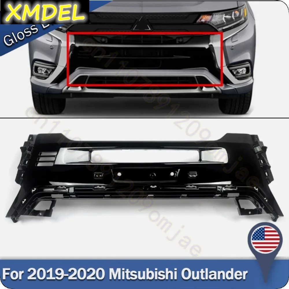 

Gloss Black Fits 2019-2020 Mitsubishi Outlander Front Bumper Center Grille Panel (For: Mitsubishi Outlander)
