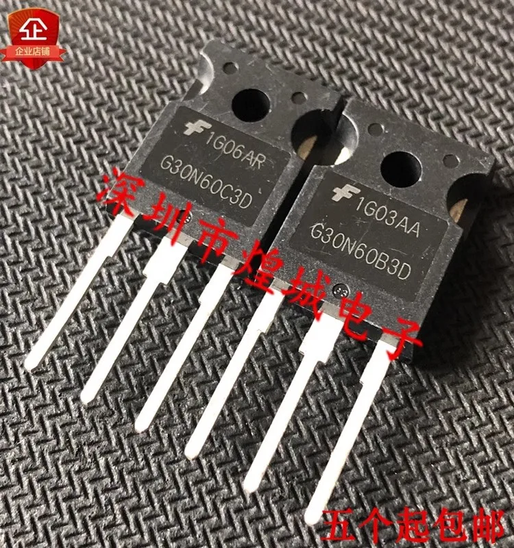 5PCS   G30N60C3D  HGTG30N60C3D  TO-247  Brand new in stock, can be purchased directly from Shenzhen Huangcheng Electronics