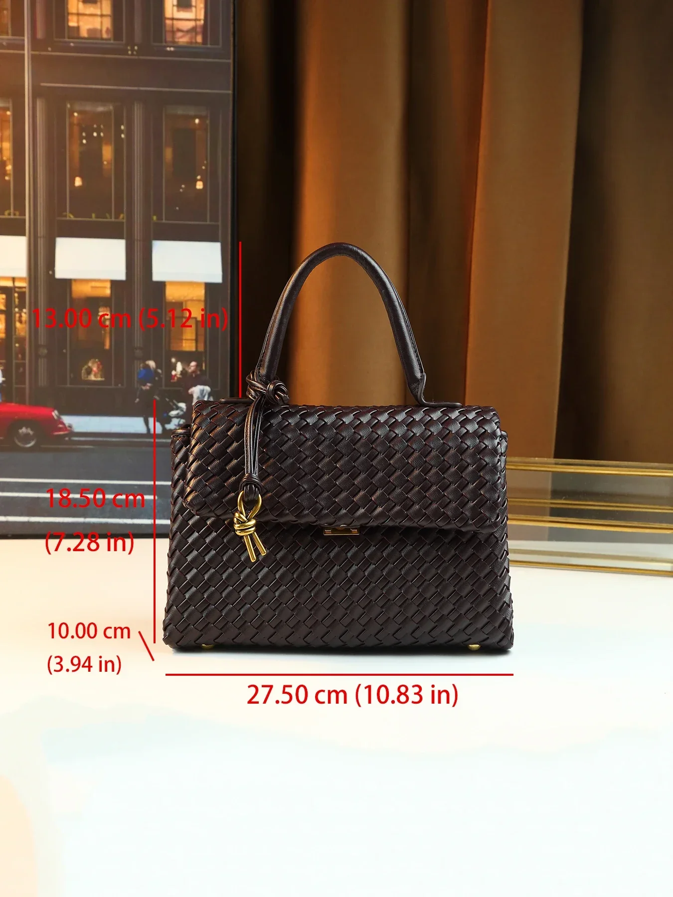 Hand-woven women's bags are simple and atmospheric commuting briefcases, casual and versatile large-capacity handbags.