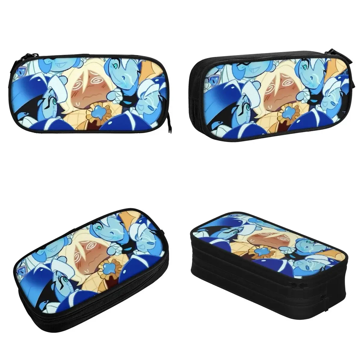 Pure Vanilla Shadow Milk Cookie Run Kingdom Pencil Case CRK Cartoon Game Pen Box Bags Student Big Capacity School Pencilcases