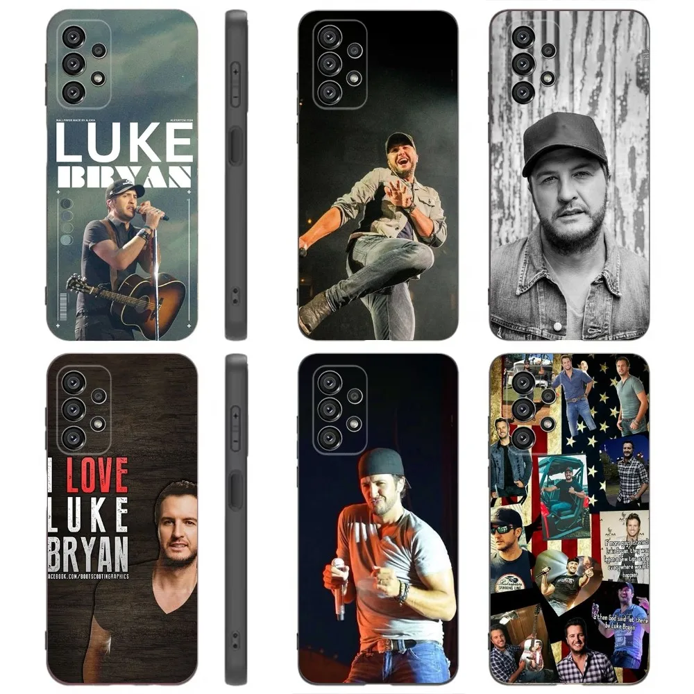 Singer Luke B- Bryan  Phone Case For Samsung Galaxy A91,A80,A73,A72 ,A71,A53A52,A32 ,A31A22,A21s,A20,Black Cover