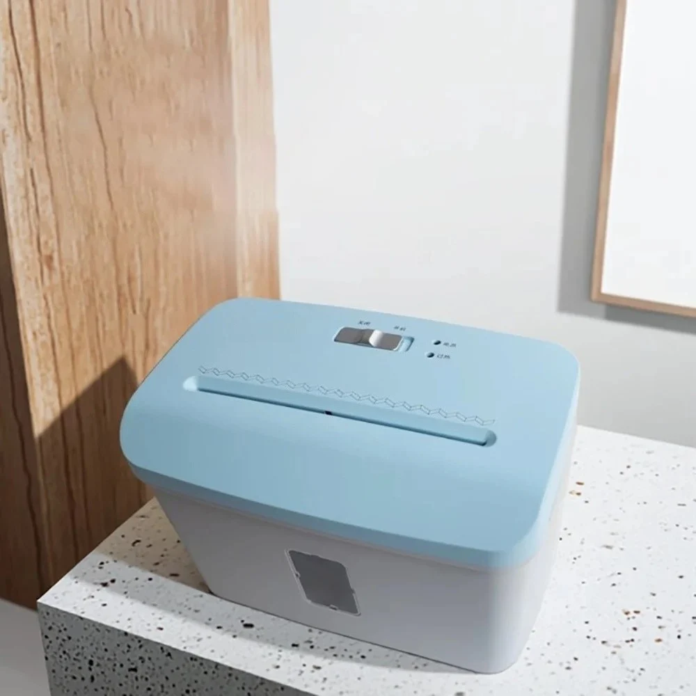 7.5L Mini Electric Paper Shredder – Confetti Cut for Home/Office (AC 220V with Safety Lift-Off)