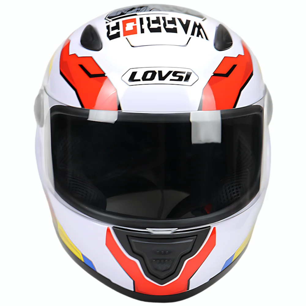 ユニセックスフルフェイスオートバイヘルメット衝突防止安全装置 - Motorcycle Gear Up のレビューと価格