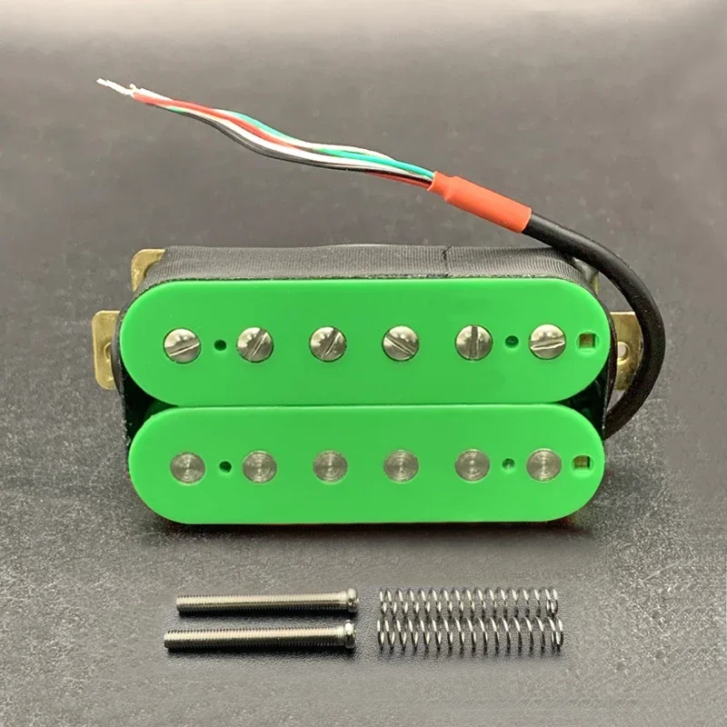 

Electric guitar humbucker bridge/neck pickup set green