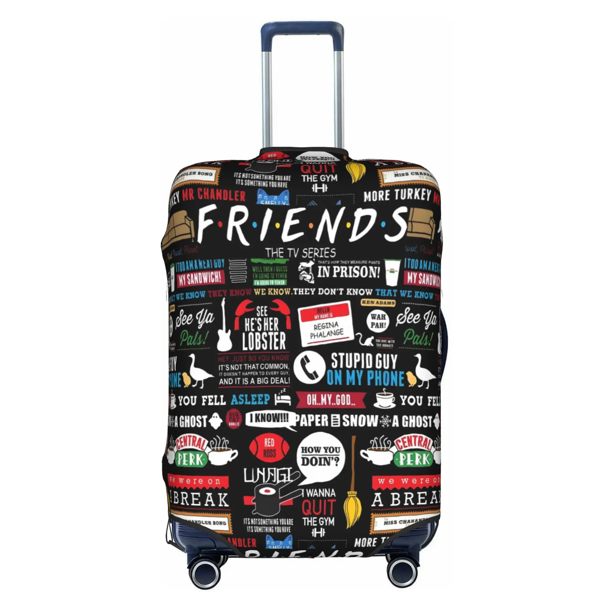 Custom Friends TV Show Luggage Cover Funny Funny Quote Suitcase Protector Covers Suit For 18-32 inch