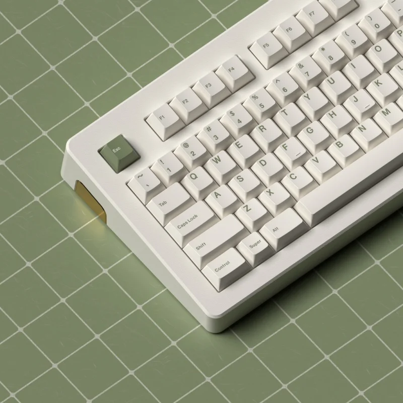 Imagem -05 - Verde Rosa Azul Japonês Minimalista Pbt Tintura Sublimação Cherry Perfil Keycaps Customizáveis Branco Preto Vermelho