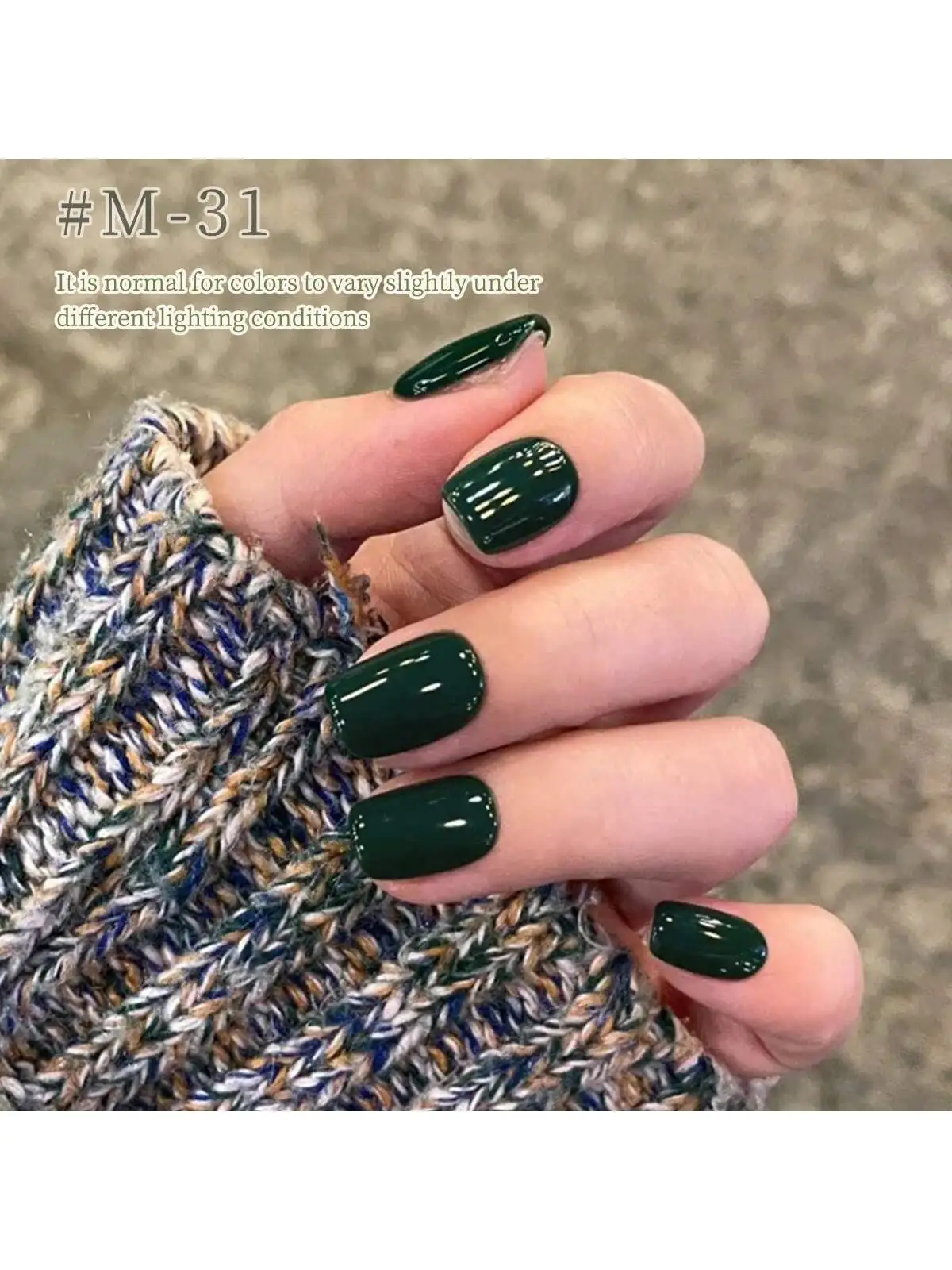 6-piece celadon green 15ml gel nail polish set semi-permanent nail polish set soak to remove UV varnish nail art for nail desig