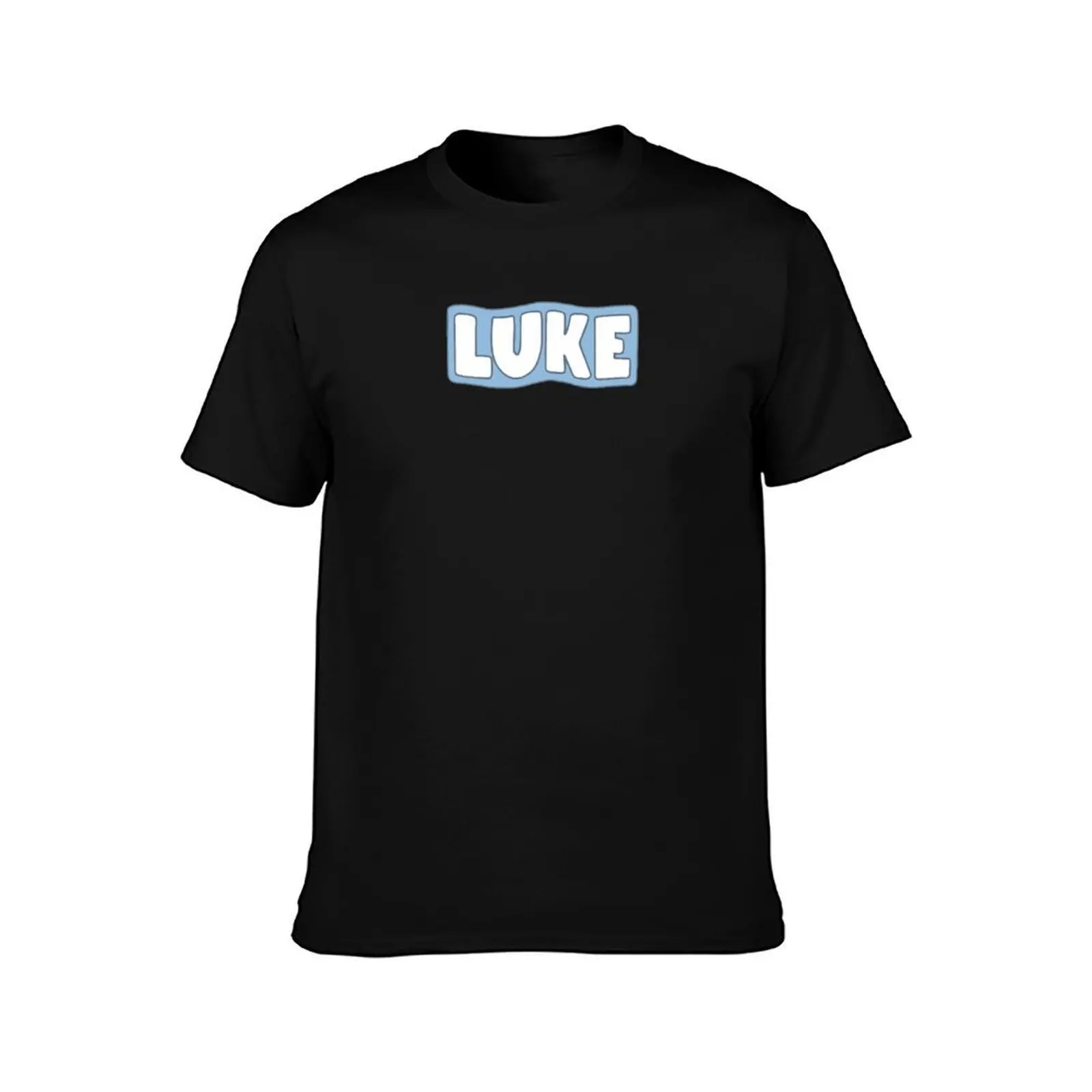 luke davidson T-Shirt, Summer Casual Cotton Tee, Oversized Streetwear Tops, Vintage Graphic Print, Loose Fit Short Sleeve