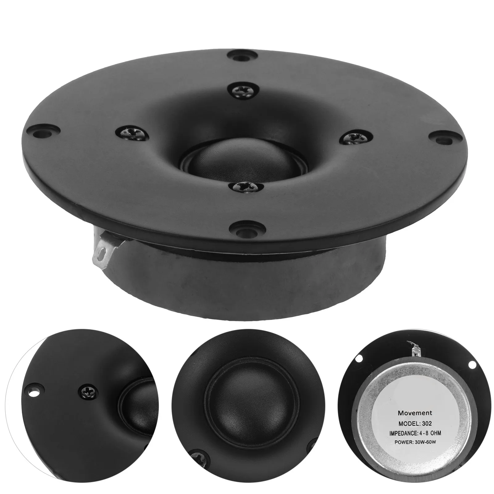 Car Tweeter Dome Type High-Fidelity Speaker for Automotive Audio Systems Superior Sound Quality Robust Plastic Build Full Range